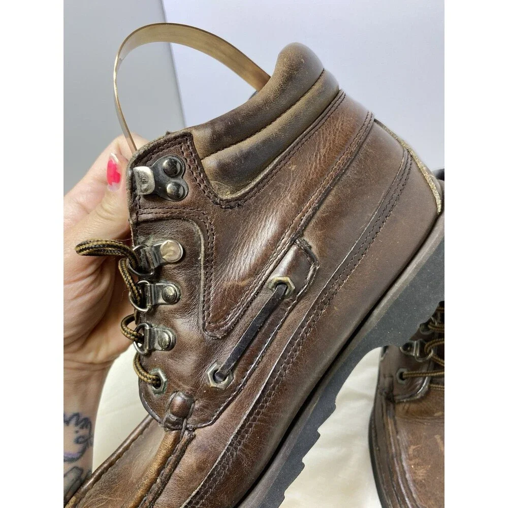 Vintage Eagle Mountain Leather Boots Mens Size 7M Brown